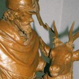 Restaurování dřevěné sochy Sv. Huberta