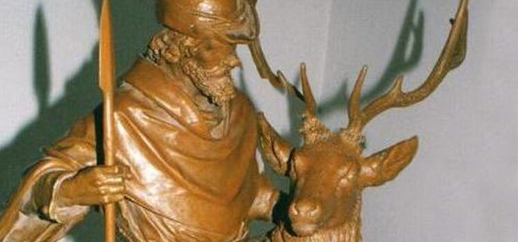 Restaurování dřevěné sochy Sv. Huberta
